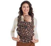 Momcozy Baby Carrier - Ergonomic, Cozy and Lightweight Carrier for 3-24 Months, Effortless to Put On, Ideal for Hands-Free Parenting, Enhanced Lumbar Support, Leopard