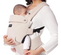 Momcozy Baby Carrier - Ergonomic Infant Carrier, 7-44 lbs, Lightweight with Enhanced Lumbar Support, Khaki, 1 piece