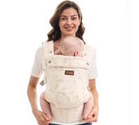 Momcozy Baby Carrier for 3-24 Months, Lightweight Ergonomic Cotton Carrier, Easy to Put On, Designed for Comfortable Hands-Free Carrying, Supportive Waist Design, Geometry
