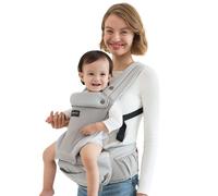Momcozy Baby Carrier with Hip Seat, 2-in-1 Forward-Facing Carry for Active Babies, Detachable Hands-Free Carrier up to 20kg, Breathable Infant Carrie