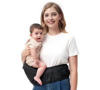 Momcozy Baby Hip Carrier, Black, Medium