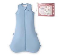 momcozy Baby Sleeping Bag 0-6 Months, 1.5 TOG Sleep Sack with Snap-Fit Adjustable Design, Two-Way Zip, Soft Bamboo Fabric, Blue, S