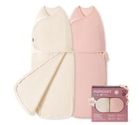 momcozy Baby Swaddle 0-3M/3.5-6.5kg, Size 68x28cm, 2-Pack, Airflow Pink