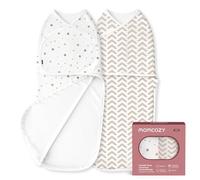momcozy Baby Swaddle 0-3M/3.5-6.5kg, Size 68x28cm, 2-Pack, Wonder