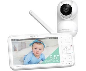 MOMCOZY BM03 5.5" LCD Screen Video Baby Monitor - White