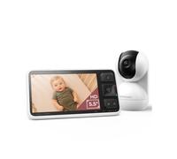 momcozy BM03 Video Baby Monitor with Camera, 5.5" Screen, 5800mAh Battery | Crystal-Clear Display, Private & Hack-Proof, Extended Standby Life, 24/7 Smart Monitoring, Capture Memories