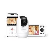 momcozy BM04 Dual-Mode Smart Baby Monitor, 5" 1080P Screen & Camera Unit | App-Control, Safety Zone Alert, Cry Detection, Clear Night Vision, Photo & Video Recording