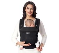 Momcozy Breathable Mesh Baby Carrier, Ergonomic and Lightweight Carrier for 3-24 Months with Enhanced Lumbar Support, All Day Comfort for Hands-Free Parenting, Air Mesh-Black