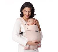 Momcozy Breathable Mesh Baby Carrier, Ergonomic Design, Lightweight & Easy to Use, for 3.2-20 kg, Enhanced Lumbar Support, All-Day Comfort, Hands-Free, Pink