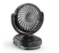 Momcozy Clip-On 4-Speed Stroller Fan | Color: Black