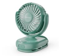 Momcozy Clip-On 4-Speed Stroller Fan | Color: Deep Green