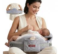 momcozy CozyPro Nursing Pillow, Lumbar & Arm Support, Grey