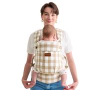 Momcozy GentleTouch Baby Carrier | Color: Brown Checkerboard