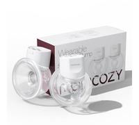 Momcozy Hands-Free Breast Pump S12 Pro, Wearable & Portable, with Soft DoubleFit Flange, 3 Modes | 9 Levels, Smart Display, 24mm, 2 Pack, White