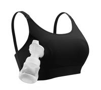 momcozy Hands Free Pumping & Nursing Bra in One, Cotton Adjustable Breast-Pumps Holding and Nursing Bras
