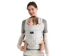 Momcozy Herihuge Baby Carrier - Crafted with Charming Jacquard Weaving, Durable, Stylish and Elegant, All-Day Comfort for Moms, Time Heritage Beige
