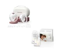 Momcozy M5 Breast Pump 2 Count Red+120PCS Storage Bags