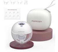 Momcozy M5 Hands-Free Breast Pump - Wearable, Double-Sealed Flange, 3 Modes & 9 Levels, Electric & Portable, Gray, 1 Pack