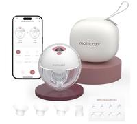 Momcozy M5 Smart Breast Pump, 1 Count, Red
