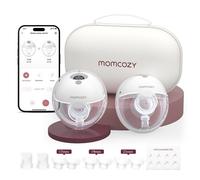 MOMCOZY M5 Smart Wearable Double Electric Breast Pump - Grey