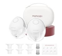 Momcozy M6 Wearable Breast Pump, Hands-Free Double Electric Pump, Gray | Mobile Style, Ideal Rhythm, DoubleFit Flange, Only 4 Easy-Clean Parts