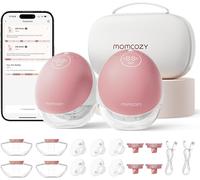 Momcozy M9 Breast Pump - Double Pack-Burgundy