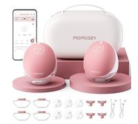 Momcozy M9 Hands-Free Breast Pump, Portable Double Electric Pump, Red