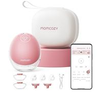 Momcozy M9 Hands-Free Breast Pump, Portable Single Electric Pump, Red