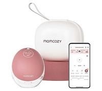 MOMCOZY M9 Mobile Flow Single Breast Pump - Pink & White