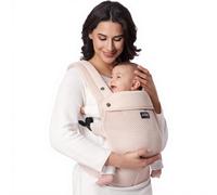 Momcozy Mesh Baby Carrier - Ergonomic, Lightweight Carrier for 3.2-20 kg Infants with Lumbar Support and All-Day Comfort, Hands-Free Design in Pink
