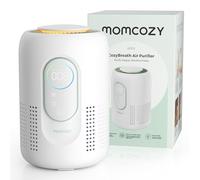 Momcozy Nursery Air Purifier, 4-Filter System with H13 HEPA & Carbon, Real-Time PM2.5 Air Quality Monitor & Display with 3-Color Status, Baby Air Purifier with 21 dB Sleep Mode, Dimmable Night Light