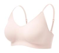 momcozy Nursing Bras for Breastfeeding and Sleep, Seamless Soft & Stretchy Maternity Bra, V Neck Wireless Pregnancy Bralette