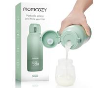 Momcozy Portable Bottle Warmer for Travel - Dual Heating Modes for Breast Milk & Water, Portable Milk Warmer with Fast Heating & Long Battery Life, 500ml Large Capacity to Meet Your All-Day Needs