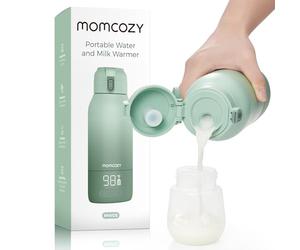 Momcozy Portable Bottle Warmer for Travel - Dual Heating Modes for Breast Milk & Water, Portable Milk Warmer with Fast Heating & Long Battery Life, 500ml Large Capacity to Meet Your All-Day Needs
