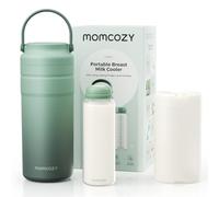 Momcozy Portable Breast Milk Cooler for Travel, 24H Ice-Free Cooling Breastmilk Storage Bottles Container, 12oz Leak Proof Outdoor Small Freezer, Baby Breastfeeding Essential Gift for New Moms