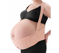 momcozy Pregnancy Support Belt for Twins/Multiples Belly Band | 3-Zone Support Redistributes Weight from Fast-Growing Bumps across the Belly, Back and Shoulders for Stable All-Day Comfort