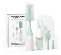 Momcozy Press-Type Foaming Bottle Cleaning Brush Set LS002 (Green, 1 Set)