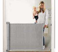 Momcozy Retractable Baby Gate, Mesh Baby Gate or Mesh Dog Gate, 33" Tall,Extends up to 71" Wide, Child Safety Gate for Doorways, Stairs, Hallways, Indoor/Outdoor