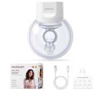 Momcozy S12 Pro Wearable Electric Breast Pump, Portable Hands-Free Pump for New Moms, Easy to Use and Clean, Comfortable Suction with Soft Flange, 1 Pack, White