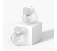 MOMCOZY S9 Pro Double Electric Wearable Breast Pump - White & Grey