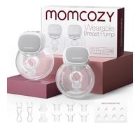 Momcozy S9 Pro Hands-Free Wearable Breast Pump, 2 Modes 9 Levels, Long Battery Life & LED Display, 24mm Portable Breastfeeding Pump (Gray, 2 Count)