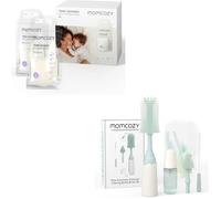 Momcozy Storage Bags 120 PCS and Innovative Baby Bottle Brush Set