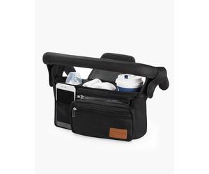 Momcozy Stroller Organizer - All-in-One Cup Holder & Pet Strollers | Color: Black