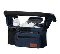 Momcozy Stroller Organizer - All-in-One Cup Holder & Pet Strollers | Color: Blue