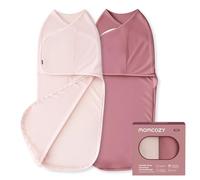 momcozy Swaddles for Newborns 0-3 Months, Quiet Fastener Swaddle Wrap, Easy for New Parents, Reduces Startle Reflex, 2-Pack, Pink