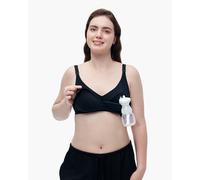 Momcozy Tencel™ Fabric Seamless Breast Pump Bra | Color: Black | Size: L