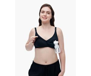 Momcozy Tencel™ Fabric Seamless Breast Pump Bra | Color: Black | Size: S