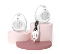 Momcozy Ultra-Light Electric & Hands Free Breast Pump V2 1 Unit 2 Pumps