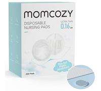 Momcozy Ultra-Thin Disposable Nursing Pads, Ultra-Absorbent and Breathable Portable Breast Pads, Make The Breasts Light and Unburdened, with Reinforced Adhesive, Individually Packaged (200 Count)