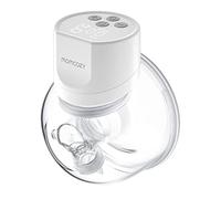 Momcozy Wearable Breast Pump S12 Pro, Double Hands-Free Pump with Comfortable Double-Sealed Flange, 3 Modes & 9 Levels Electric Breast Pump, Smart Display, 24mm (1, White)